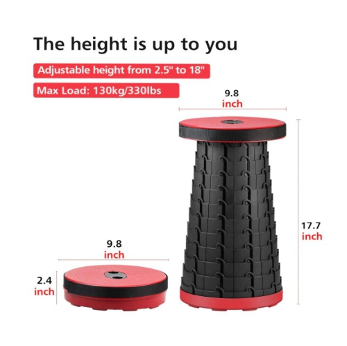 Retractable Outdoor Portable Stool Folding Camping/Fishing Stool (FREE SHIPPING)