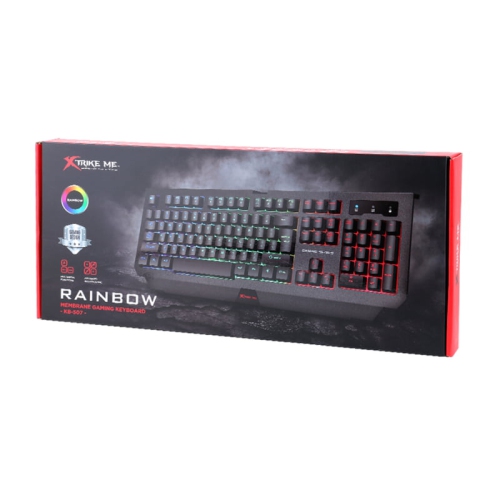 Xtrike Me KB-507 - Wired Gaming Keyboard with 104 Keys and Backlight, Black