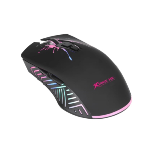 Xtrike Me GM-215 - Optical Gaming Mouse, Wired with 7 Buttons and Backlight, DPI 1200 to 7200, Black
