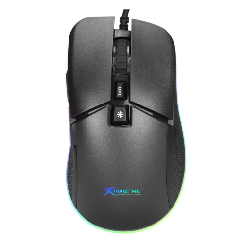 Xtrike Me GM-310 - Optical Gaming Mouse, Wired with 7 Buttons and Backlight, DPI 800 to 6400, Black