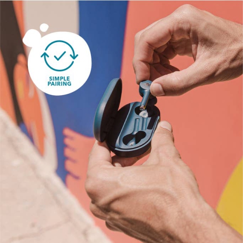 iFrogz Airtime Pro - Truly Wireless Stem Earbuds - Blue