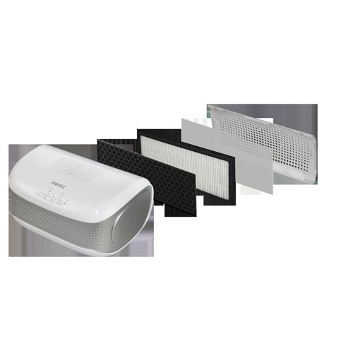 Purificateur d'air de bureau TotalClean de HotMedics avec filtre HEPA - Blanc