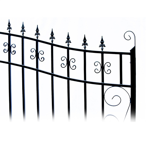 ALEKO SET16X4VEND Venice Style Steel Swing Dual Driveway 16 ft with Pedestrian Gate 4 ft