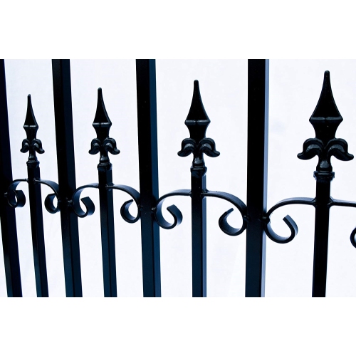 ALEKO SET16X4VEND Venice Style Steel Swing Dual Driveway 16 ft with Pedestrian Gate 4 ft