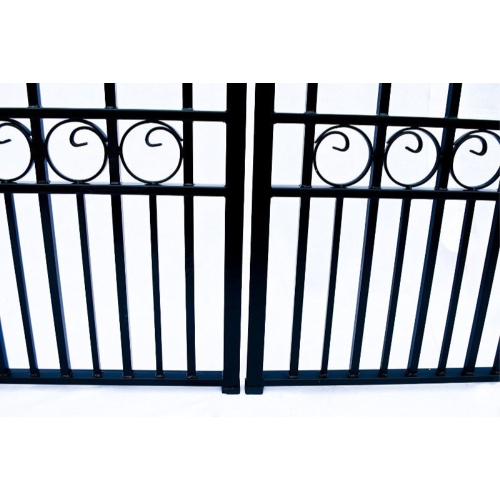 ALEKO DG14PARD Paris Style Dual Swing Steel Driveway Gate 14'