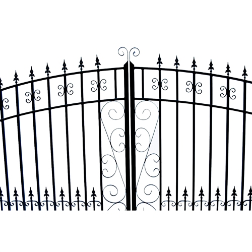 ALEKO® DG16VEND Venice Style Dual Swing Steel Driveway Gate 16'