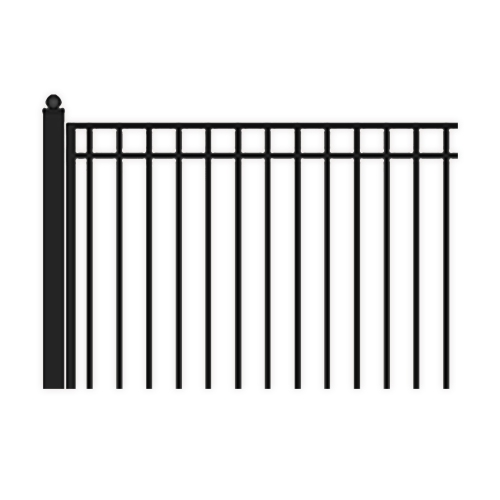 ALEKO DG12MADSSW Madrid Style Single Swing Steel Driveway Gate 12'