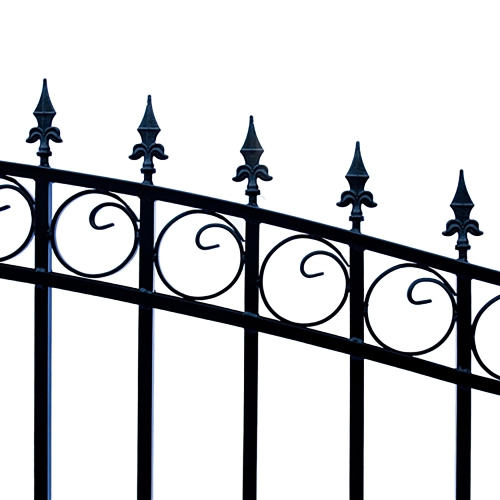 ALEKO® DG18LOND London Style Dual Swing Steel Driveway Gate 18'