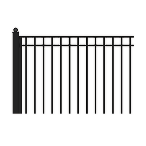 ALEKO SET14X4MADD Madrid Style Steel Swing Dual Driveway 14 ft with Pedestrian Gate 4 ft