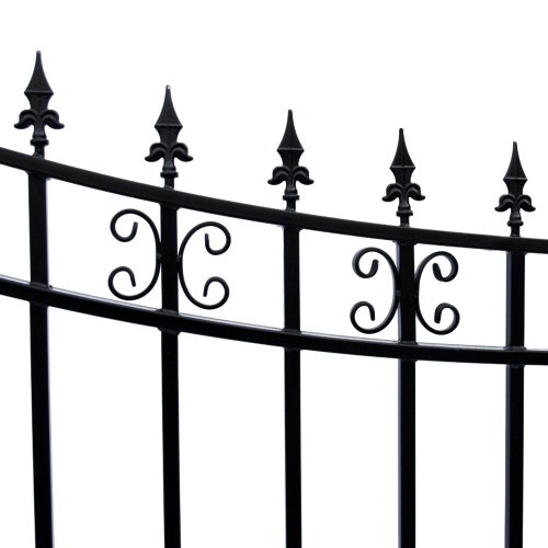 ALEKO® DG14STPSSW St.Petersburg Style Single Swing Steel Driveway Gate 14' X 6 1/4' FREE SHIPPING!