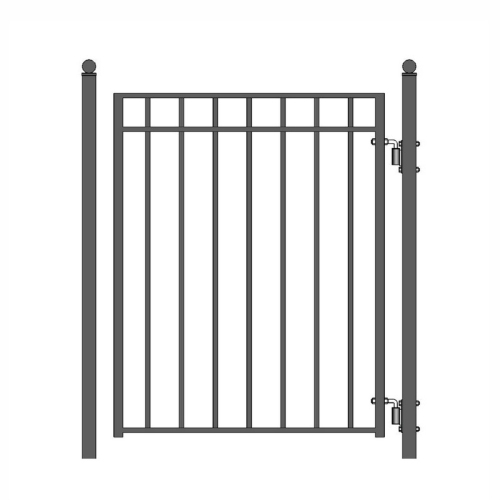 ALEKO SET16X4MADD Madrid Style Steel Swing Dual Driveway 16 ft with Pedestrian Gate 4 ft