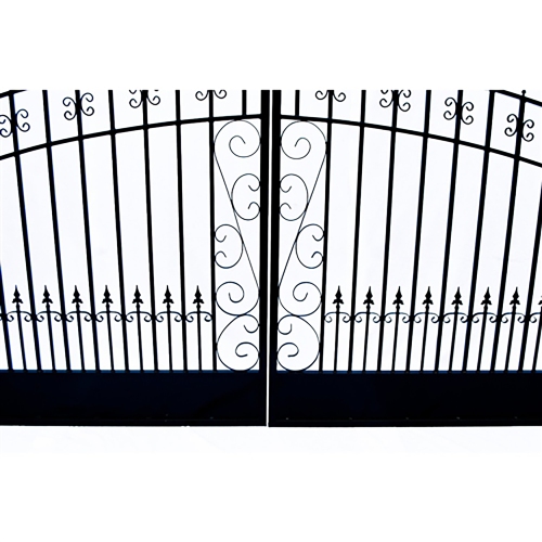 ALEKO SET12X4VEND Venice Style Steel Swing Dual Driveway 12 ft with Pedestrian Gate 4 ft