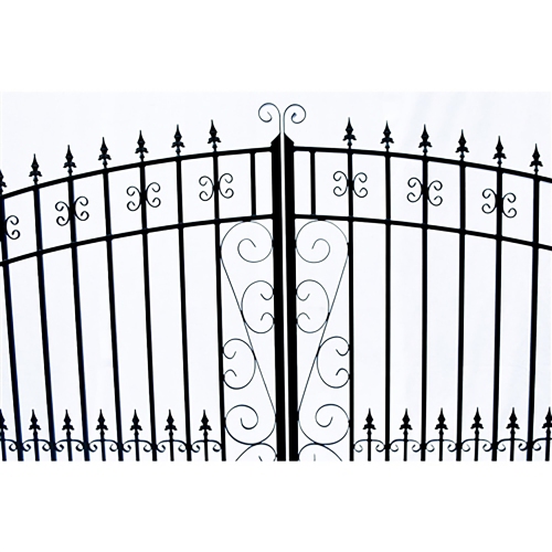 ALEKO SET14X4VEND Venice Style Steel Swing Dual Driveway 14 ft with Pedestrian Gate 4 ft