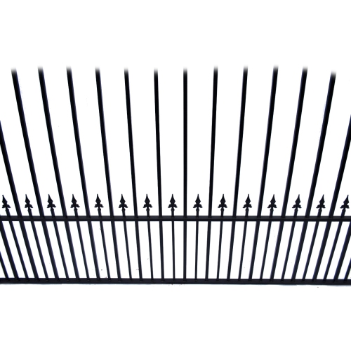 ALEKO DG14PRASSW Prague Style Single Swing Steel Driveway Gate 14'