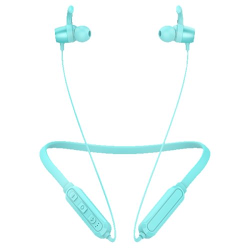 Wireless Bluetooth Neckband Headphones Headsets Magnetic Suction Sports Sweatproof Earphones & Mic, SKY-5, Blue