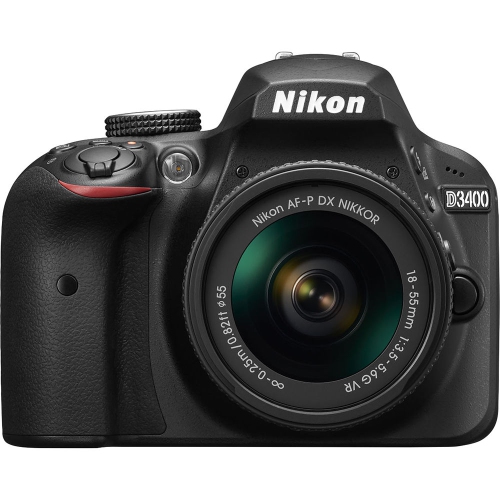 Appareil photo reflex numérique D3400 de Nikon avec objectif 18 mm - version américaine et garantie du vendeur