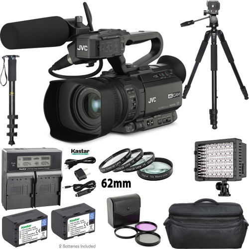 JVC GY-HM200HW House of Worship Streaming Camcorder Accessory Bundle - US Version w/ Seller Warranty