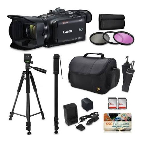 Canon XA35 HD Professional Video Camcorder 128GB Tripod Monopod Bag+