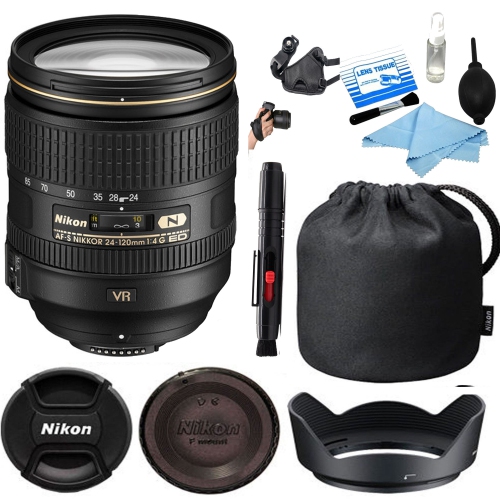 Nikon AF-S NIKKOR 24-120mm f/4G ED VR Lens Starter Kit - US