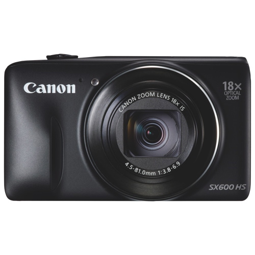 Appareil photo numérique PowerShot SX600 de 16,0 Mpx de Canon avec zoom optique 18x - Noir