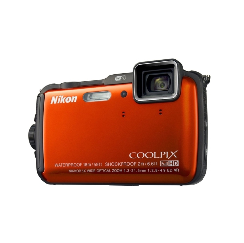 Renderen nationale vlag Corporation Nikon COOLPIX AW120 16.1 MP Wi-Fi and Waterproof Digital Camera with GPS  and Full HD 1080p Video (Orange) - US Version w/ Seller Warranty | Best Buy  Canada