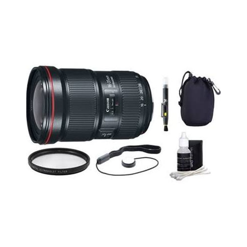 CANON  Ef 16-35MM F/2.8L Iii Usm Ultra Wide Angle Zoom Lens & Accessories Bundle - Us Version W/ Seller Warranty