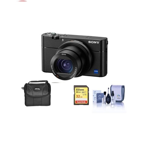 Sony Cyber-Shot DSC-RX100 V Digital Camera W/ 32GB MC Accessory 