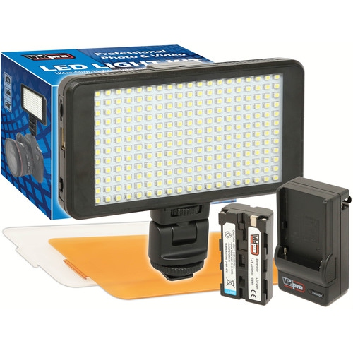 Vidpro Ultra-Slim LED-230 On-Camera Video Lighting Kit - US Version w/ Seller Warranty