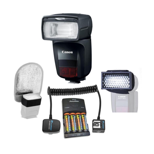 Canon Speedlite 470EX-AI Hot-Shoe Flash with Bounce Function And Acc Bundle - US Version w/ Seller Warranty