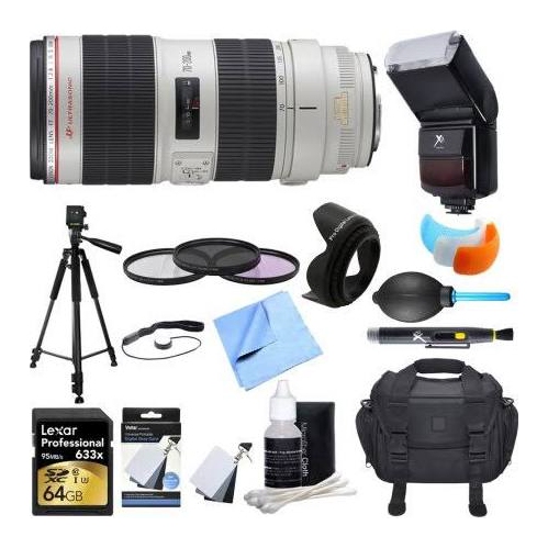 Canon EF 70-200mm f/2.8L is II USM Telephoto Zoom Lens Ultimate Accessory Bundle - US Version w/ Seller Warranty