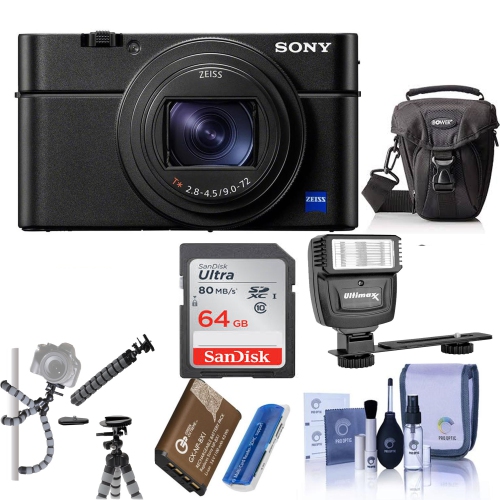 Sony Cyber-shot DSC-RX100 VII Digital Camera with 64GB Accessory Bundle - US Version w/ Seller Warranty