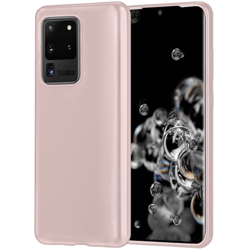 TopSave – Étui en TPUR iJelly Metal pour A51 de Samsung, rose doré