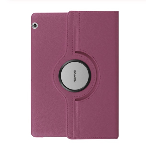 TopSave 360 Degree Rotating Tablet Case Cover For Huawei MediaPad T3, Purple