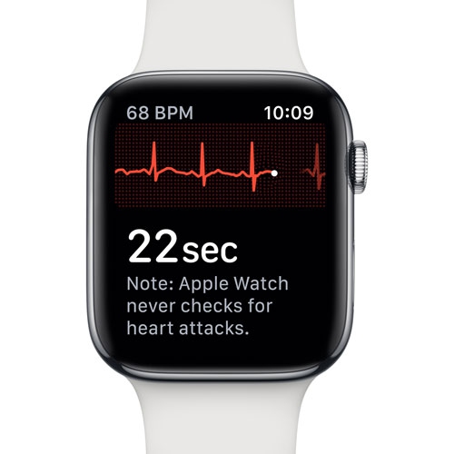 Apple Watch Series 4 (GPS) 44mm - Space Grey Aluminum Case with Black Sport Band - Certified Refurbished by APPLE - Refurbished condition - Image 5