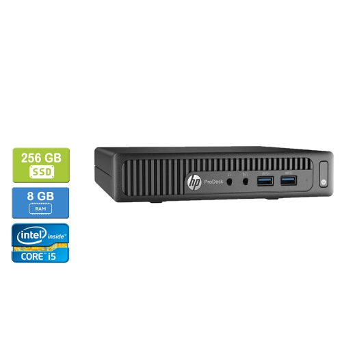 Refurbished - HP 600 G2 MINI Intel Core i5-6500T 2.50 GHz, 8GB, 256GB SSD, Win 10 Pro