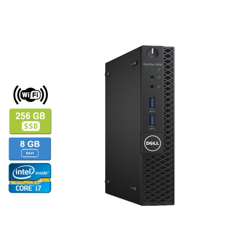 DELL  Refurbished (Good) - 3050 Micro Intel Core I7-7700T 2.90 Ghz, 8GB, 256GB SSD, Win 10 Pro