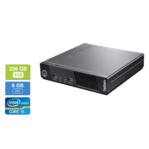 Remis à neuf: LENOVO M93 TINY Intel Core i5-4570T 2.90 GHz, 8GB, 256GB SSD, Win 10 Pro