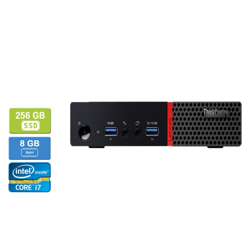 Remis à neuf: LENOVO M900 TINY Intel Core i7-6700T 2.80 GHz, 8GB, 256GB SSD, Win 10 Pro