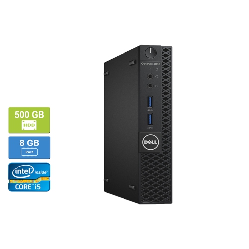 DELL  Refurbished (Good) - 3050 Micro Intel Core I5-7500T 2.70 Ghz, 8GB, 500GB HDD, Win 10 Pro