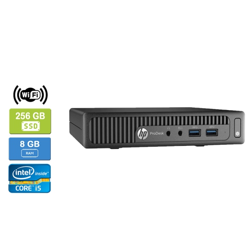 HP  Refurbished (Good) - 600 G1 Mini Intel Core I5-4570T 2.90 Ghz, 8GB, 256GB SSD, Win 10 Pro