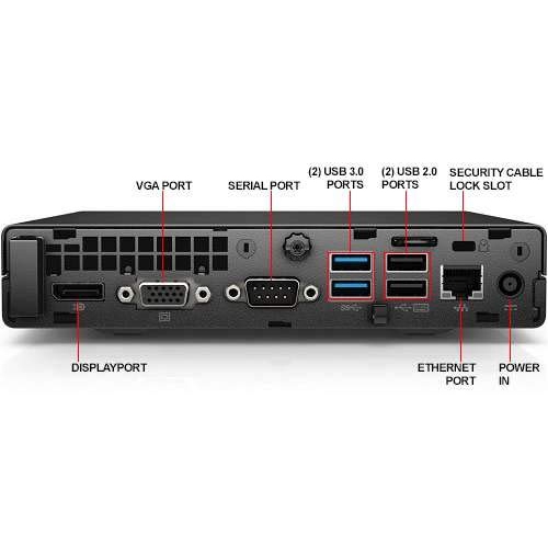 Refurbished - HP 600 G1 MINI Intel Core i3-4160T 3.20 GHz, 4GB, 500GB HDD, Win 10 Pro