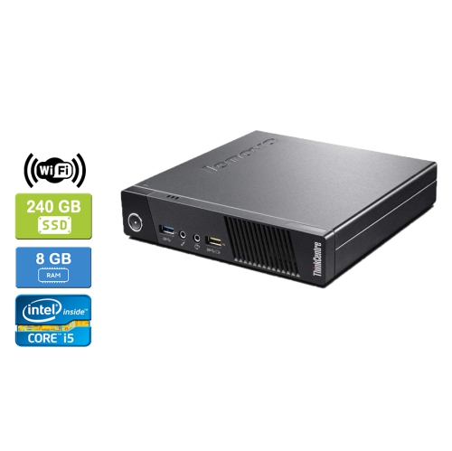 Refurbished - LENOVO M93 TINY Intel Core i5-4570T 2.90 GHz, 8GB, 240GB SSD, Win 10 Pro