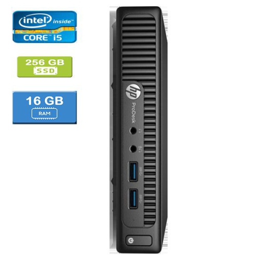 Refurbished - HP 400 G2 MINI Intel Core I5-6400T 2.20 GHz, 16GB, 256GB SSD, Win 10 Pro