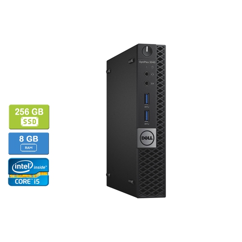 Refurbished - DELL 3040 MICRO Intel Core i5-6500T&nbsp; 2.50 GHz, 8GB, 256GB SSD, Win 10 Pro