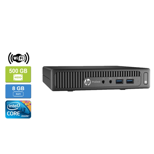 Refurbished - HP 600 G1 MINI Intel Core i3-4160T 3.10 GHz, 8GB, 500GB HDD, Win 10 Pro