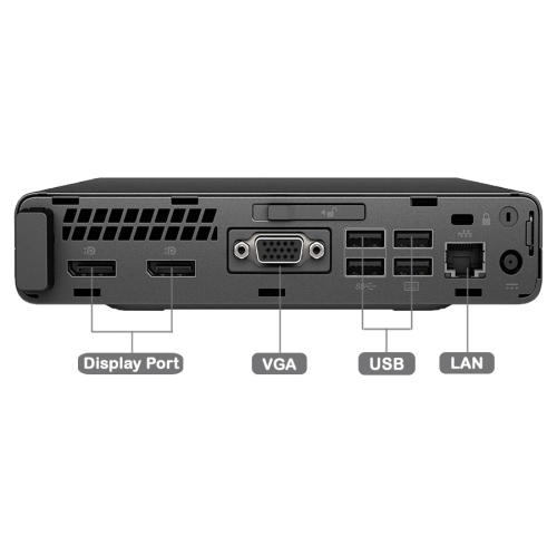 HP EliteDesk 800 G3 Mini Desktop - Intel Core i7-6700T, 16GB Memory, 512GB SSD, Win 10 Pro by HP - Refurbished condition - Image 3