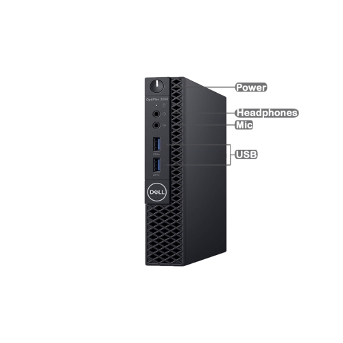 Dell OptiPlex 3060 Micro Desktop - Intel Core i5-8500T, 8GB Memory, 256GB SSD, Win 10 Pro by DELL - Refurbished condition - Image 2