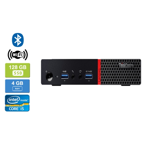 Refurbished - LENOVO M700 TINY Intel Core i5-6400T 2.20 GHz, 4GB, 128GB SSD, Win 10 Home