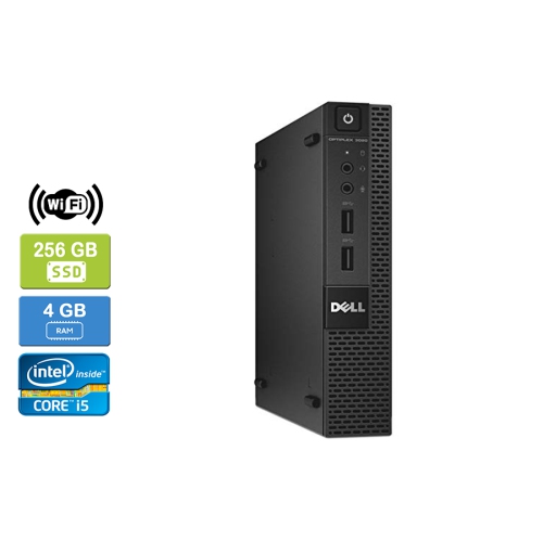 DELL  Refurbished (Good) - 3020 Micro Intel Core I5-4590T 2.00 Ghz, 4GB, 256GB SSD, Win 10 Pro