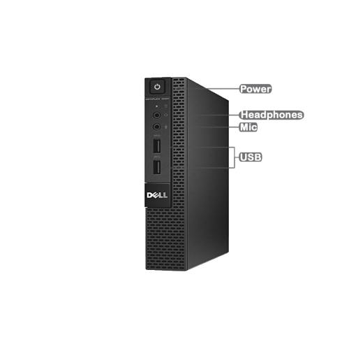 Refurbished - DELL 3020 MICRO Intel Core i5-4590T 2.00 GHz, 4GB, 256GB SSD, Win 10 Pro